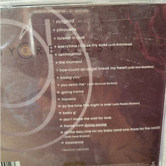 Arista Kenny G Greatest Hits CD New in Shrink Wrap, 1997 - Picture 4 of 6